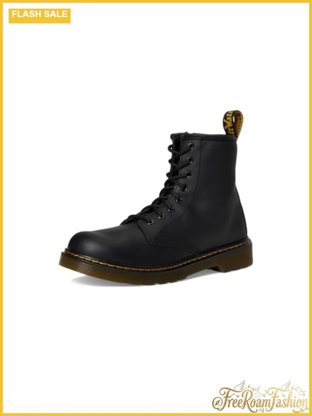 Kids Combat Boots Leather Ankle High Side Zip School Boots